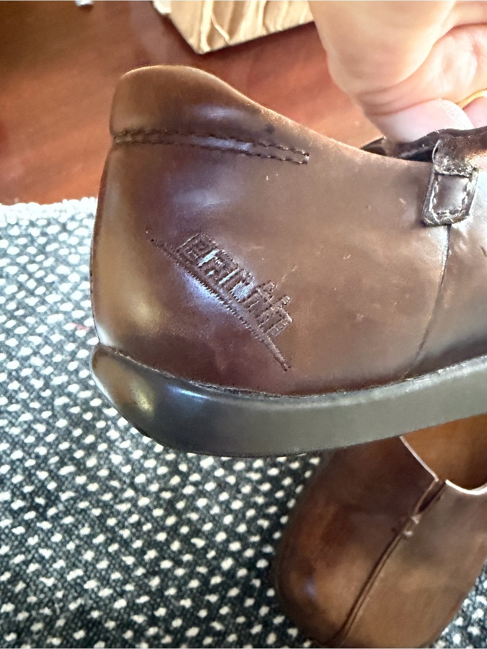 Earth Solar Coffee Leather Mary Jane Negative Heel Shoes 6.5B - Picture 3 of 10
